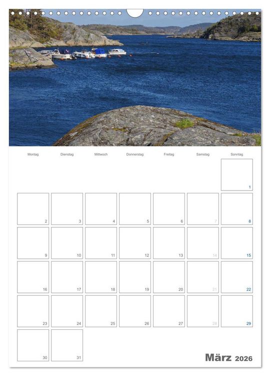 Produktbild: Typisch Schwedisch Bohusl&auml;n (Wandkalender 2026 DIN A3 hoch), CALVENDO Monatskalender