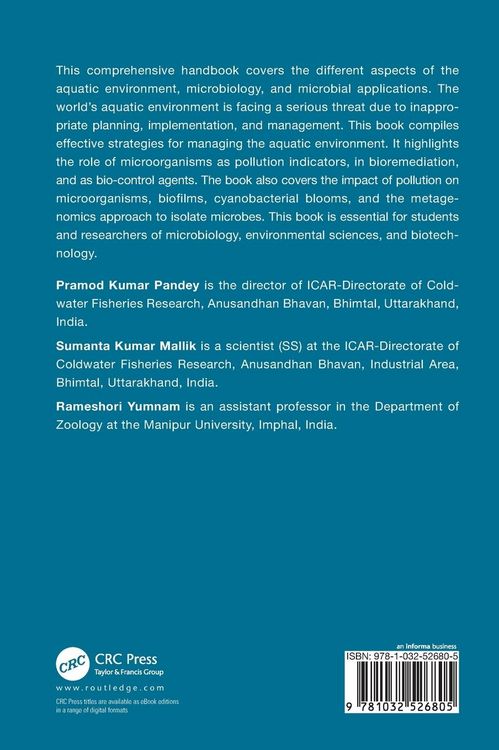 Produktbild: Handbook of Aquatic Microbiology