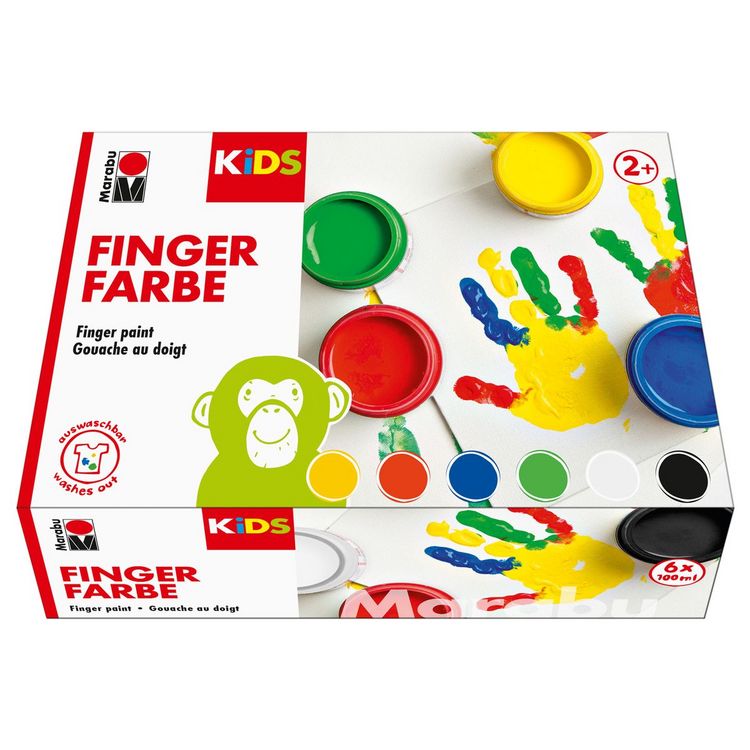 Produktbild: Marabu KiDS Fingerfarbe 6x100ml