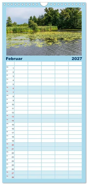 Produktbild: Familienplaner 2027 - Bootscharter nach Berlin mit 5 Spalten (Wandkalender, 21 x 45 cm) CALVENDO