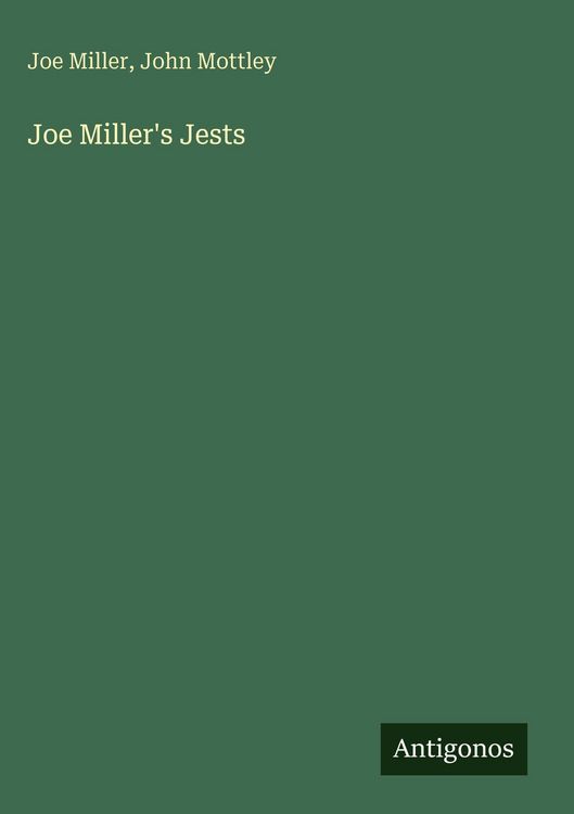 Produktbild: Joe Miller's Jests