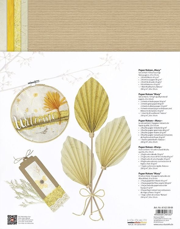 Produktbild: URSUS Spezialpapiere Paper Nature Mary, 23 x 33 cm