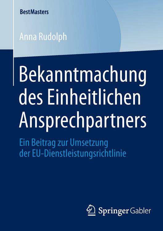 Produktbild: Bekanntmachung des Einheitlichen Ansprechpartners