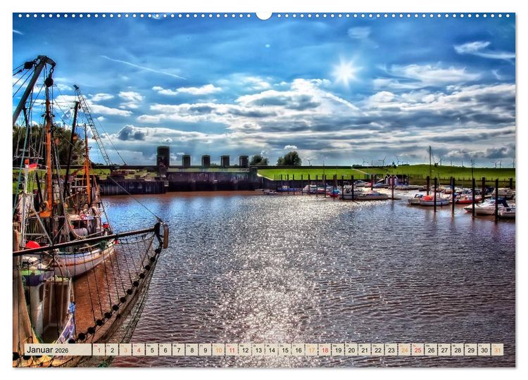 Produktbild: Friesland - Nordseebad Dangast (Wandkalender 2026 DIN A2 quer), CALVENDO Monatskalender