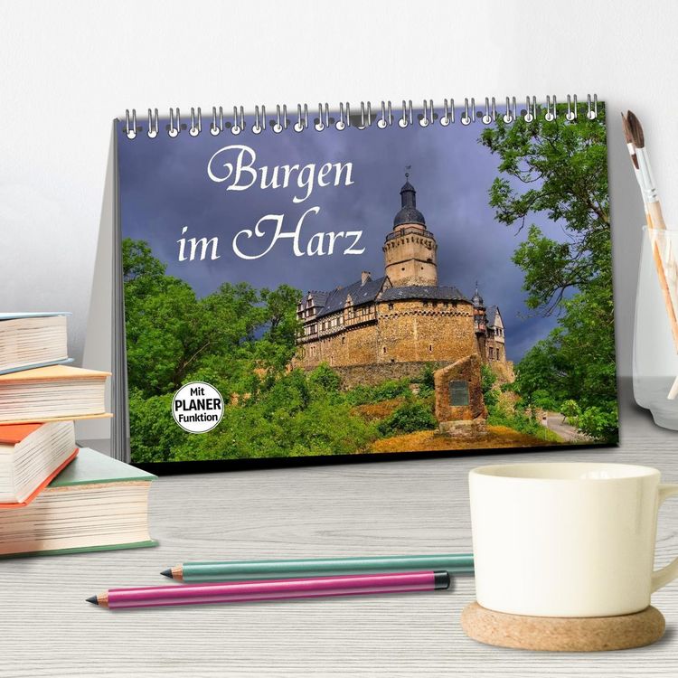 Produktbild: Burgen im Harz (Tischkalender 2026 DIN A5 quer), CALVENDO Monatskalender