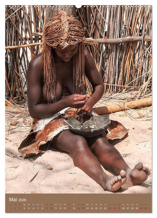 Produktbild: Beim Mbunza Volk - Namibia (Wandkalender 2026 DIN A2 hoch), CALVENDO Monatskalender