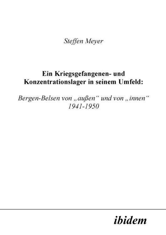 Produktbild: Meyer, S: Kriegsgefangenen- und Konzentrationslager in seine