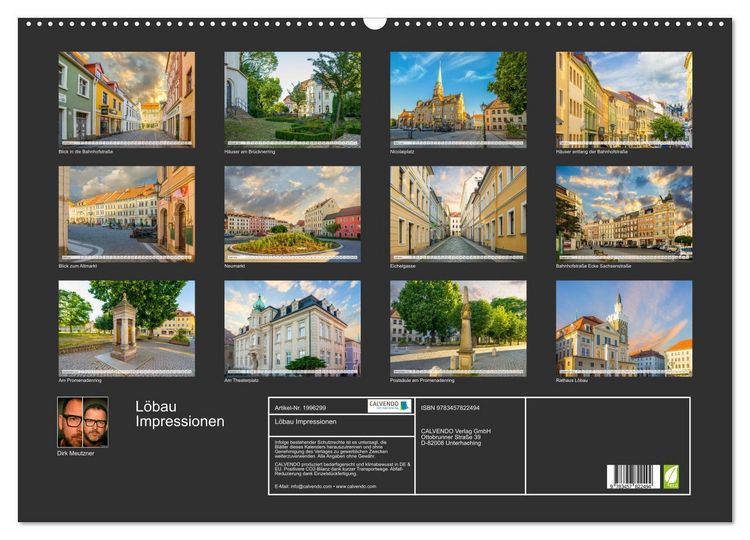 Produktbild: L&ouml;bau Impressionen (Wandkalender 2026 DIN A2 quer), CALVENDO Monatskalender