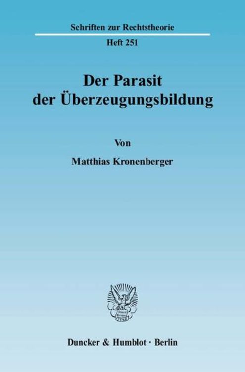 Produktbild: Der Parasit der &Uuml;berzeugungsbildung.