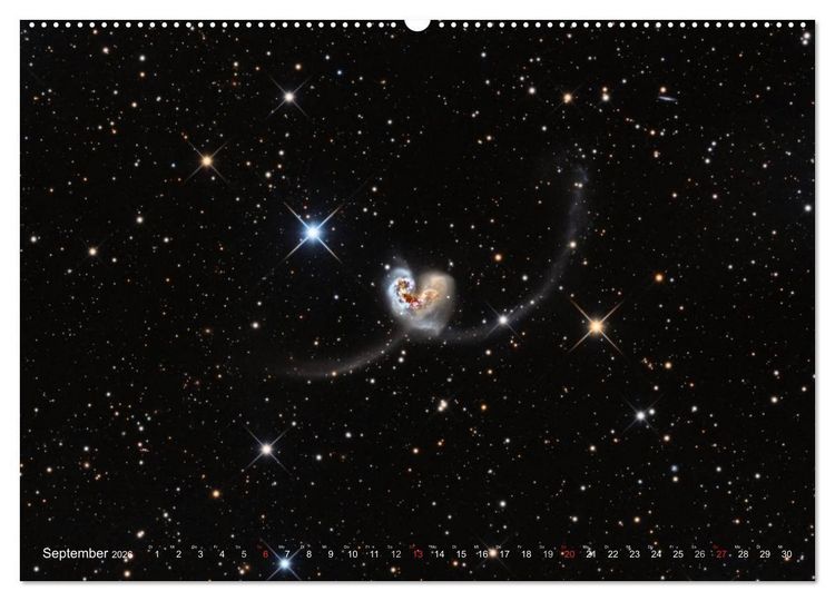 Produktbild: Faszination Galaxien Formenvielfalt der Welteninseln (Wandkalender 2026 DIN A2 quer), CALVENDO Monatskalender