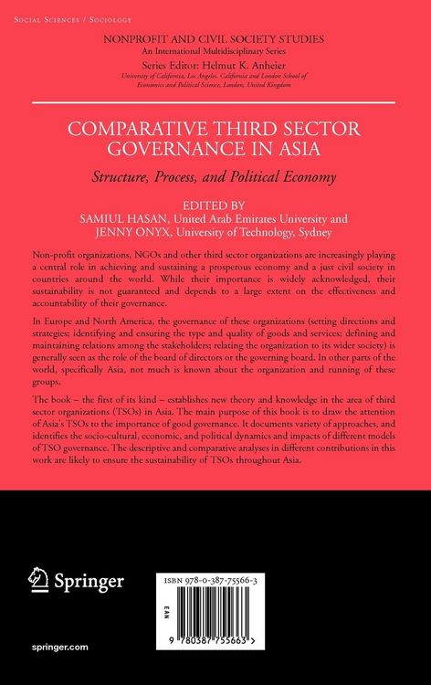 Produktbild: Comparative Third Sector Governance in Asia
