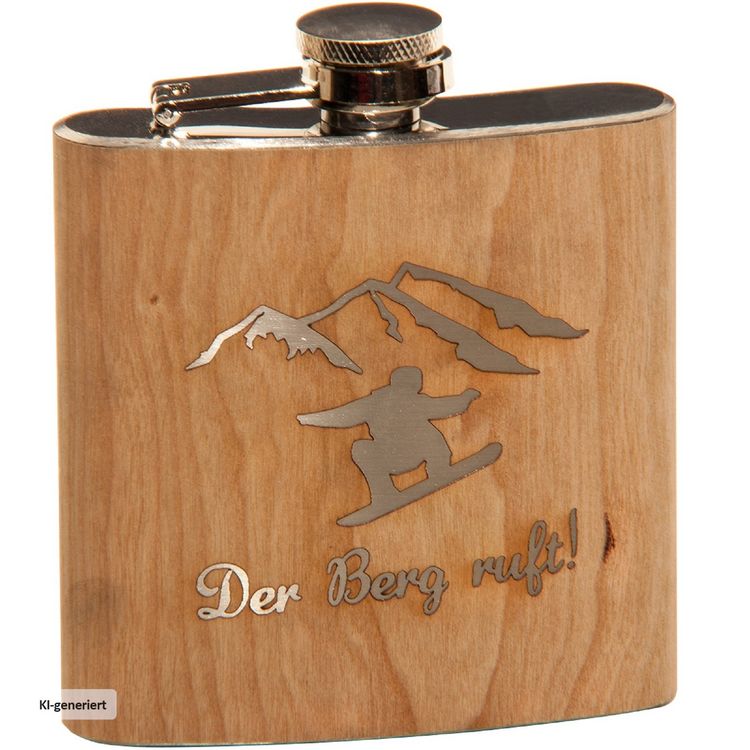 Produktbild: HTI-Living Flachmann Der Berg ruft Flachmann Der Berg ruft