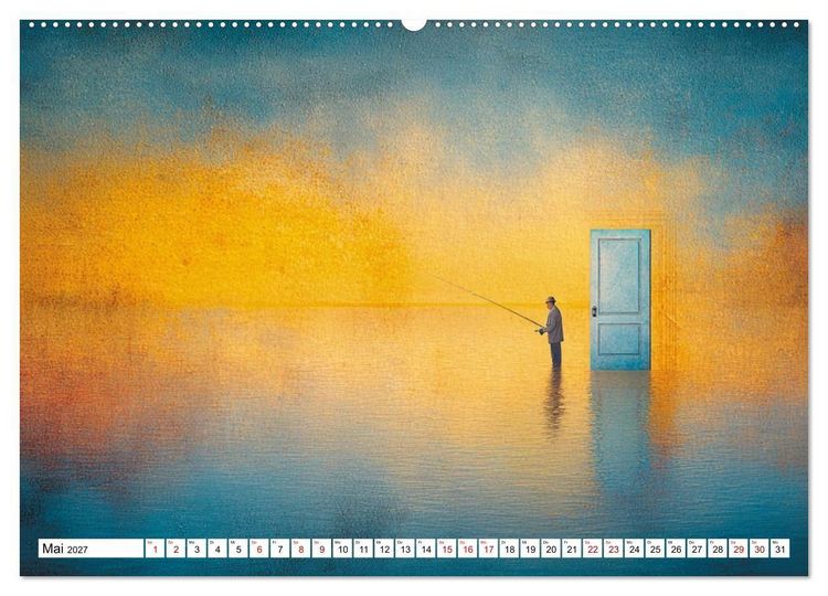 Produktbild: Fantastische F&auml;nge Die Kunst, das Unm&ouml;gliche zu angeln (hochwertiger Premium Wandkalender 2027 DIN A2 quer), Kunstdruck in Hochglanz