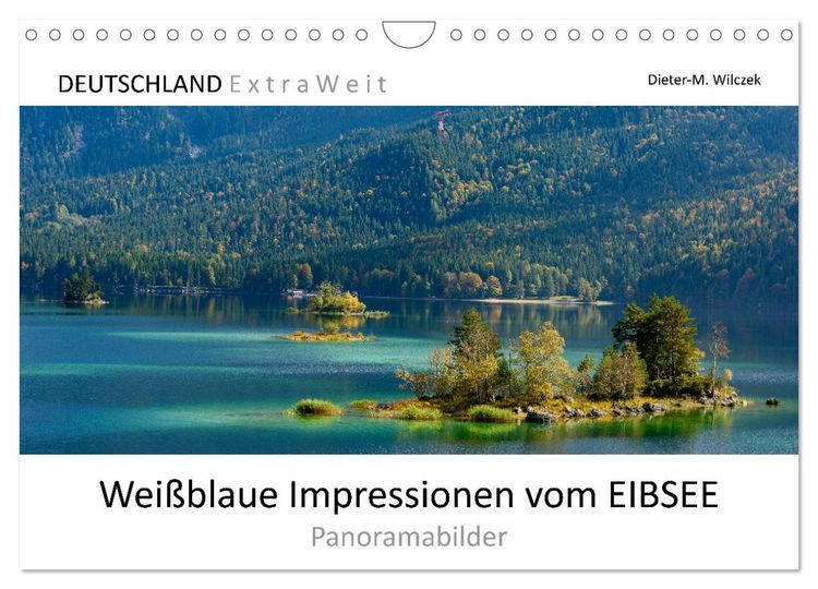 Produktbild: Wei&szlig;blaue Impressionen vom Eibsee (Wandkalender 2026 DIN A4 quer), CALVENDO Monatskalender