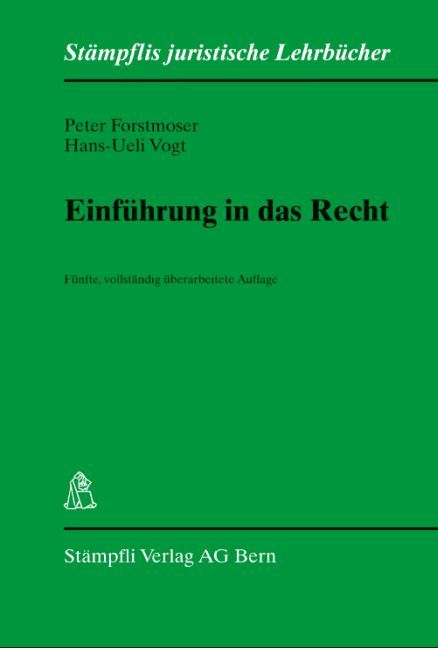 Produktbild: Einf&uuml;hrung in das Recht