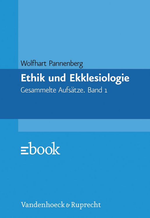 Produktbild: Ethik und Ekklesiologie