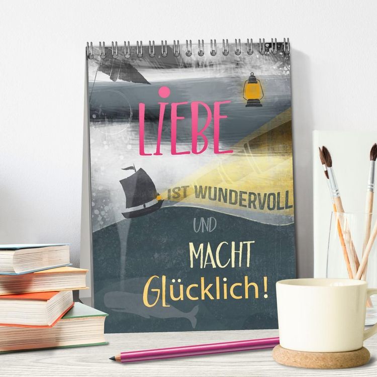 Produktbild: Liebe macht gl&uuml;cklich (Tischkalender 2027 DIN A5 hoch), CALVENDO Monatskalender