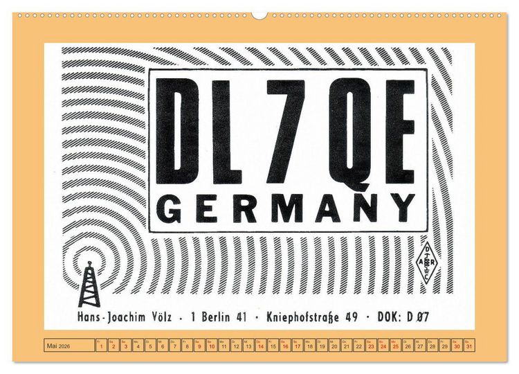 Produktbild: Amateurfunk in West-Berlin (hochwertiger Premium Wandkalender 2026 DIN A2 quer), Kunstdruck in Hochglanz
