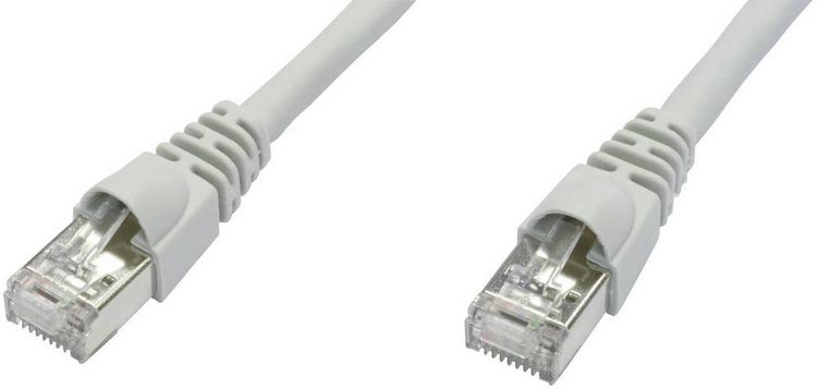 Produktbild: Teleg&auml;rtner 100008990 RJ45 Patchkabel CAT 6a S/FTP 10.00 m Wei&szlig; Flammwidrig, mit Rastnasenschutz, Flammwidrig, Halogenfrei, UL-zertifiziert 1 St.