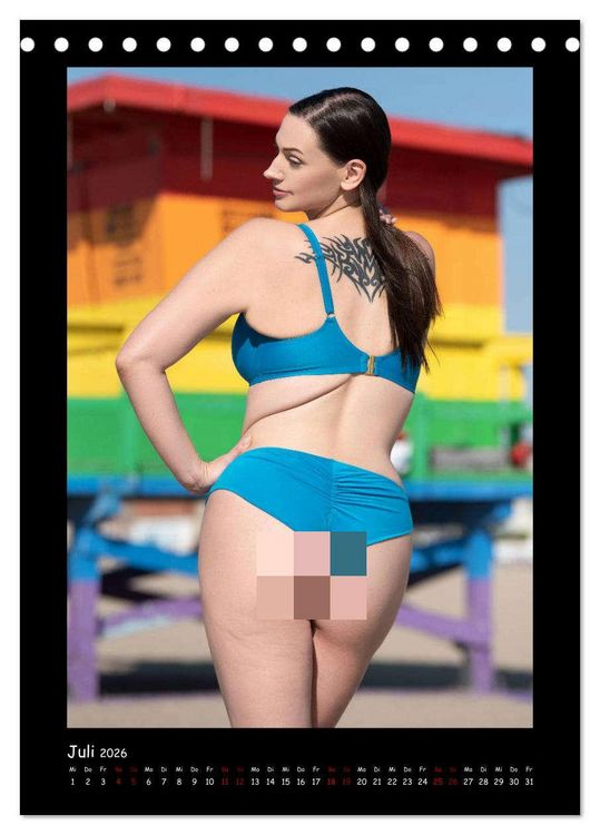 Produktbild: Curvy Model Silvana Denker (Tischkalender 2026 DIN A5 hoch), CALVENDO Monatskalender