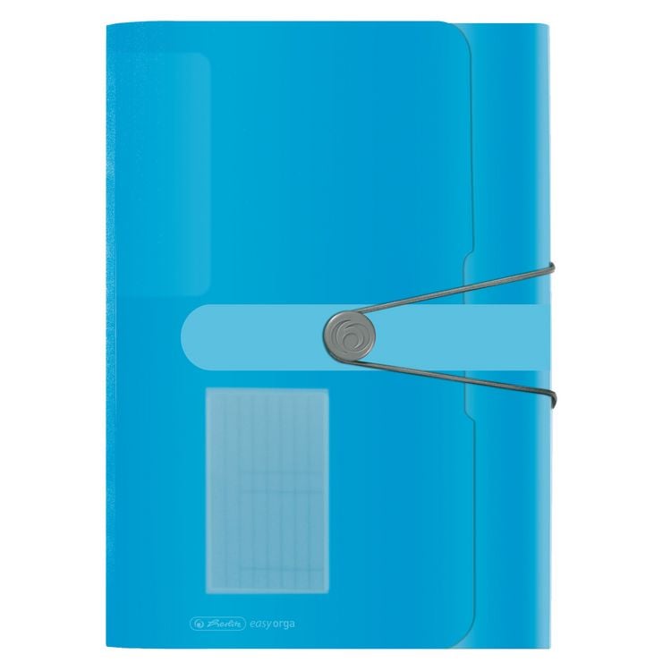 Produktbild: Herlitz F&auml;chermappe A4 PP 12 F&auml;cher transparent blau