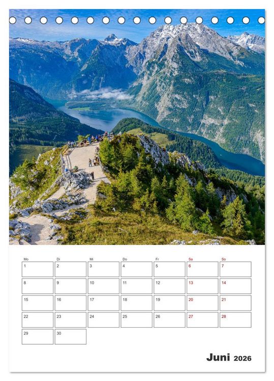 Produktbild: Oberbayerische Alpen (Tischkalender 2026 DIN A5 hoch), CALVENDO Monatskalender