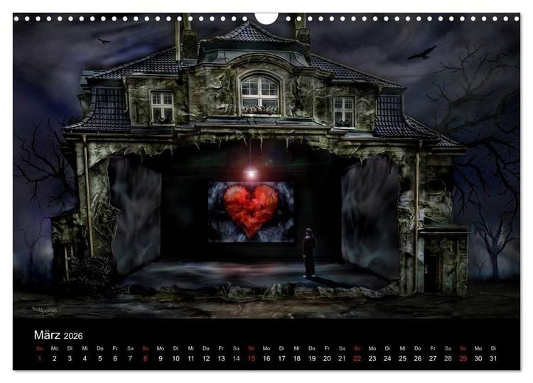 Produktbild: Der Herz Kalender (Wandkalender 2026 DIN A3 quer), CALVENDO Monatskalender