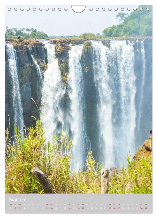 Produktbild: Gigantische Victoria Falls (Wandkalender 2026 DIN A4 hoch), CALVENDO Monatskalender