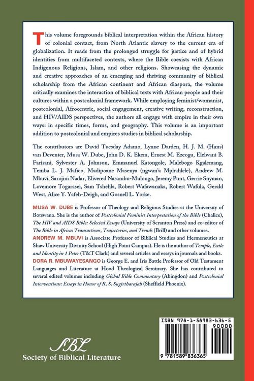 Produktbild: Postcolonial Perspectives in African Biblical Interpretations
