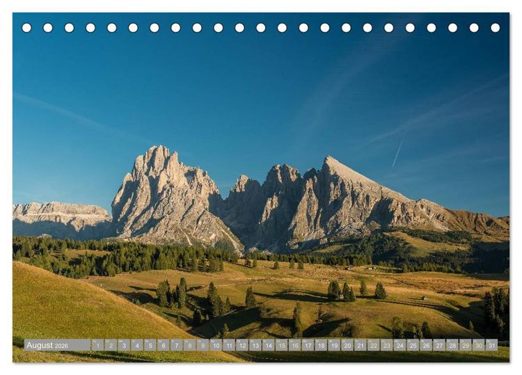 Produktbild: Herbst in den Dolomiten (Tischkalender 2026 DIN A5 quer), CALVENDO Monatskalender