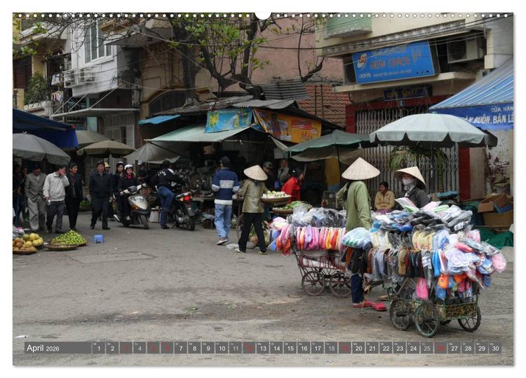 Produktbild: Menschen in Vietnam (Wandkalender 2026 DIN A2 quer), CALVENDO Monatskalender