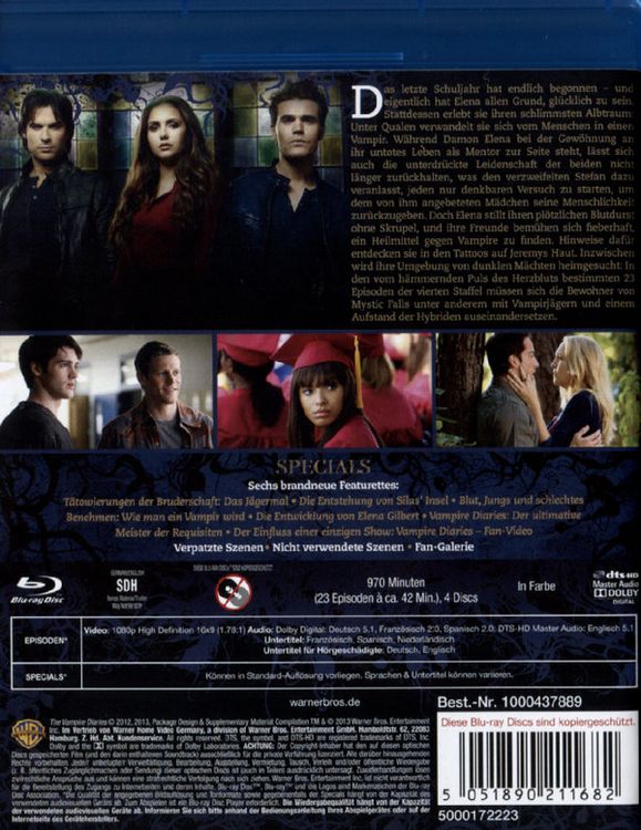 Produktbild: The Vampire Diaries - Staffel 4 [4 BRs]