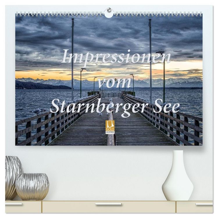 Produktbild: Impressionen vom Starnberger See (hochwertiger Premium Wandkalender 2026 DIN A2 quer), Kunstdruck in Hochglanz