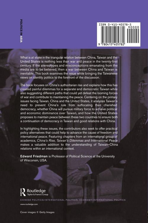 Produktbild: China's Rise, Taiwan's Dilemma's and International Peace