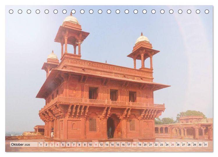 Produktbild: Indien - Eindrucksvoller Subkontinent (Tischkalender 2026 DIN A5 quer), CALVENDO Monatskalender