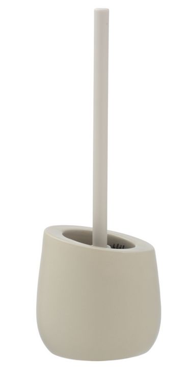 Produktbild: WC-Garnitur Mod. Badi Beige Keramik, mit Silikon-B&uuml;rstenkopf