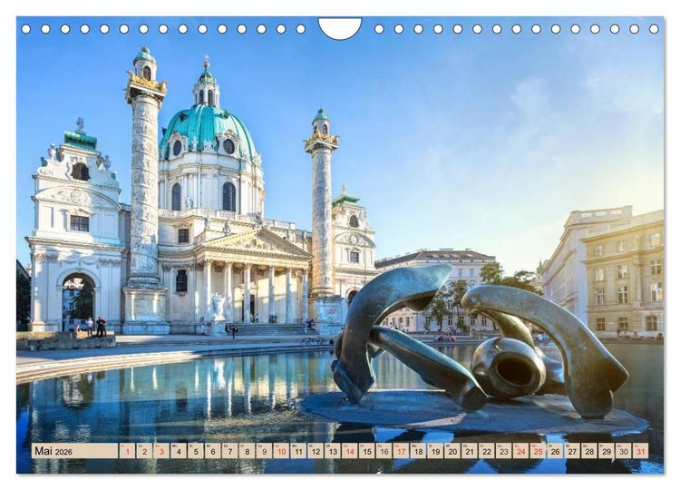 Produktbild: Geliebtes Wien. &Ouml;sterreichs Perle an der Donau (Wandkalender 2026 DIN A4 quer), CALVENDO Monatskalender