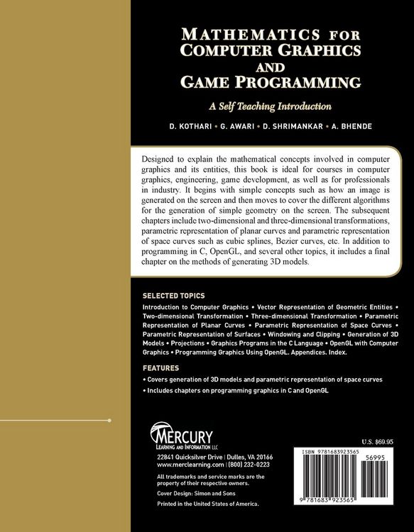 Produktbild: Mathematics for Computer Graphics and Game Programming
