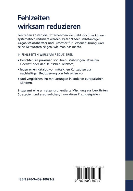 Produktbild: Fehlzeiten wirksam reduzieren
