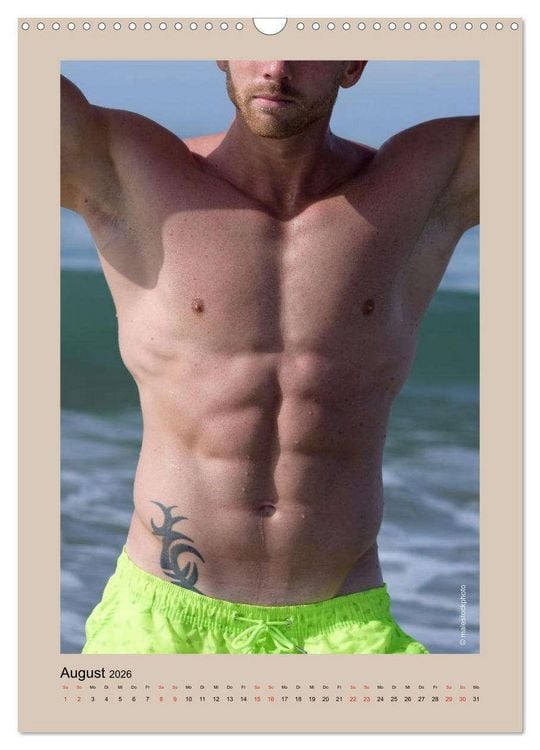 Produktbild: Torso - M&auml;nner 2026 (Wandkalender 2026 DIN A3 hoch), CALVENDO Monatskalender