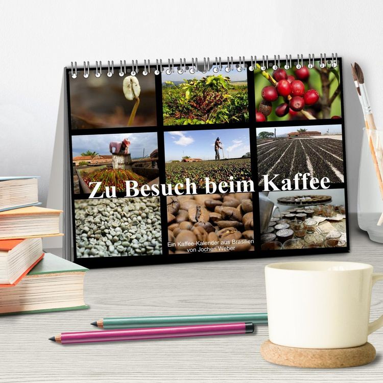 Produktbild: Zu Besuch beim Kaffee (Tischkalender 2026 DIN A5 quer), CALVENDO Monatskalender