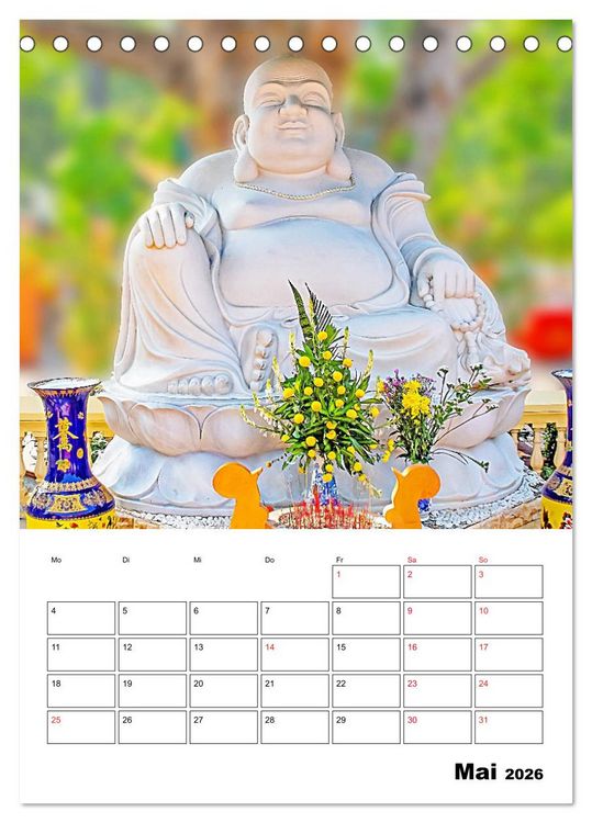 Produktbild: Ho-Chi-Minh-Stadt - die sch&ouml;nsten Sehensw&uuml;rdigkeiten (Tischkalender 2026 DIN A5 hoch), CALVENDO Monatskalender