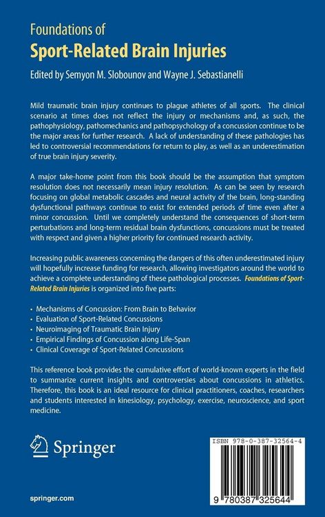Produktbild: Foundations of Sport-Related Brain Injuries