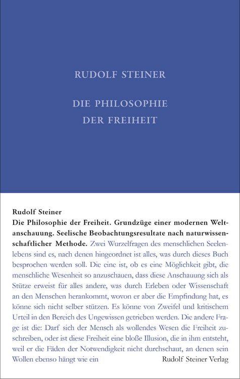 Produktbild: Die Philosophie der Freiheit