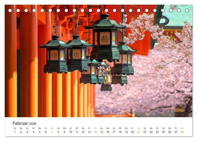 Produktbild: Japan - Tradition und Innovation (Tischkalender 2026 DIN A5 quer), CALVENDO Monatskalender