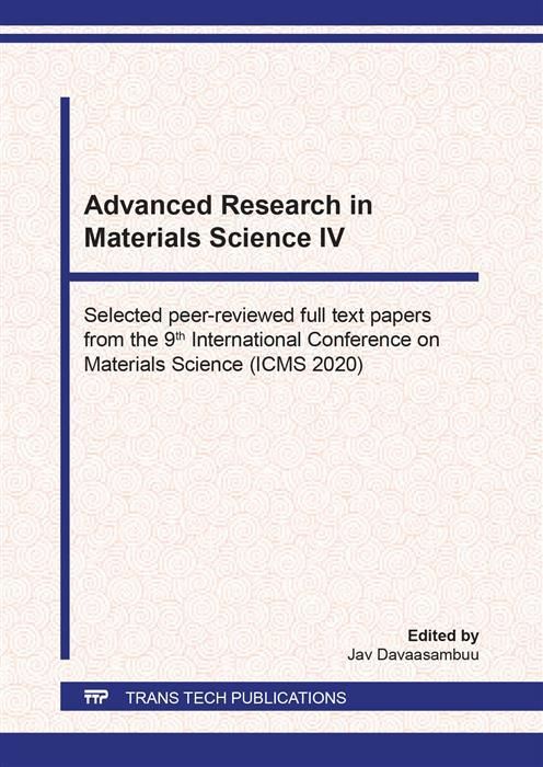 Produktbild: Advanced Research in Materials Science IV