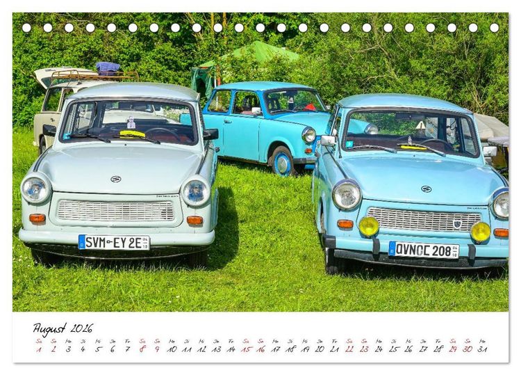 Produktbild: Trabi-Treffen (Tischkalender 2026 DIN A5 quer), CALVENDO Monatskalender