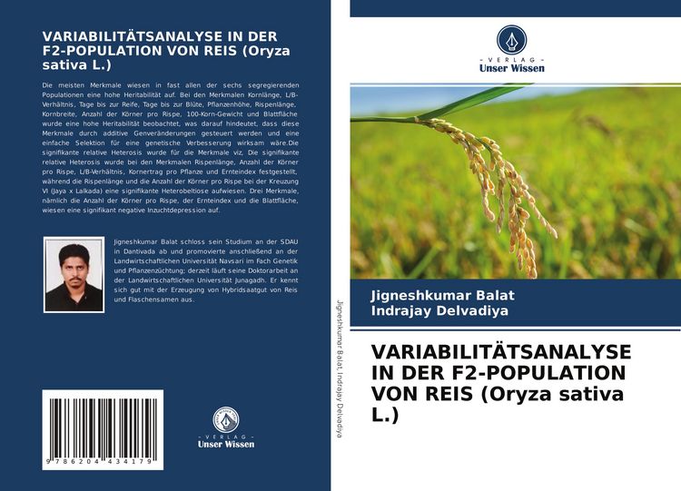 Produktbild: Variabilit&auml;tsanalyse in der F2-Population von Reis (oryza Sativa L.)