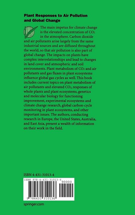 Produktbild: Plant Responses to Air Pollution and Global Change