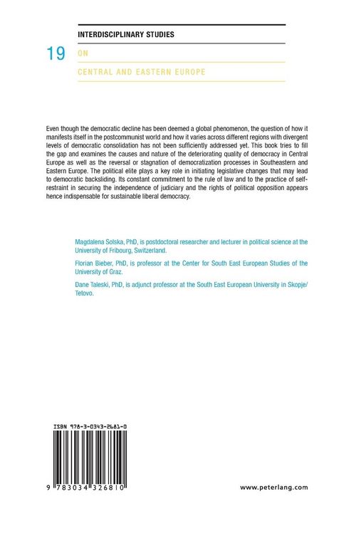 Produktbild: Illiberal and authoritarian tendencies in Central, Southeastern and Eastern Europe